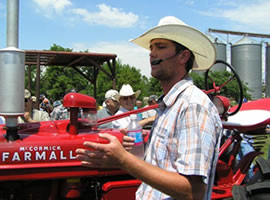 Tractor show auction with Luke Bott